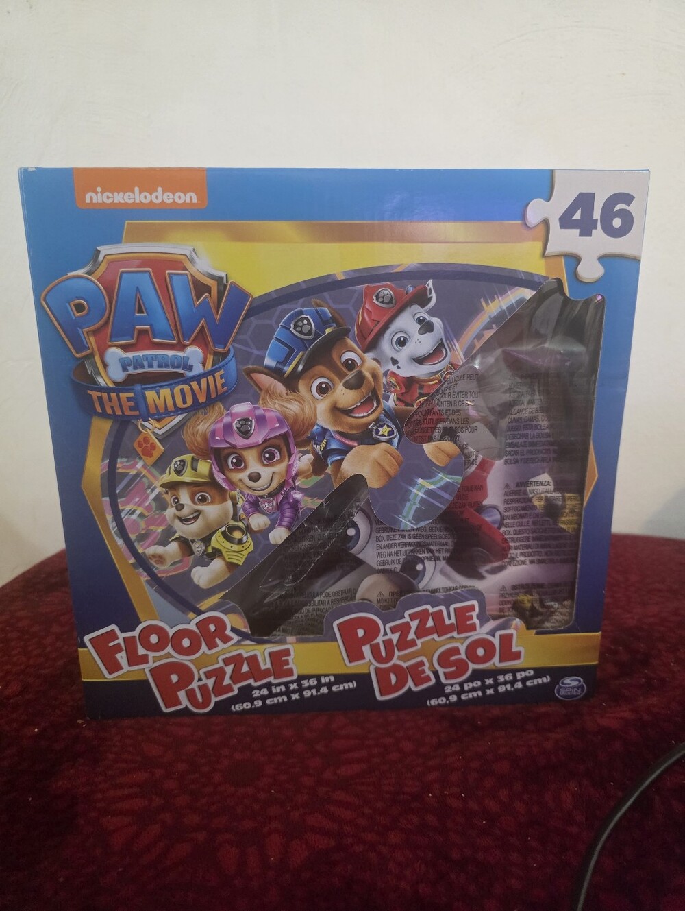 Nickelodeon PAW Patrol The Movie Floor Puzzle - Blue, Yellow, Red